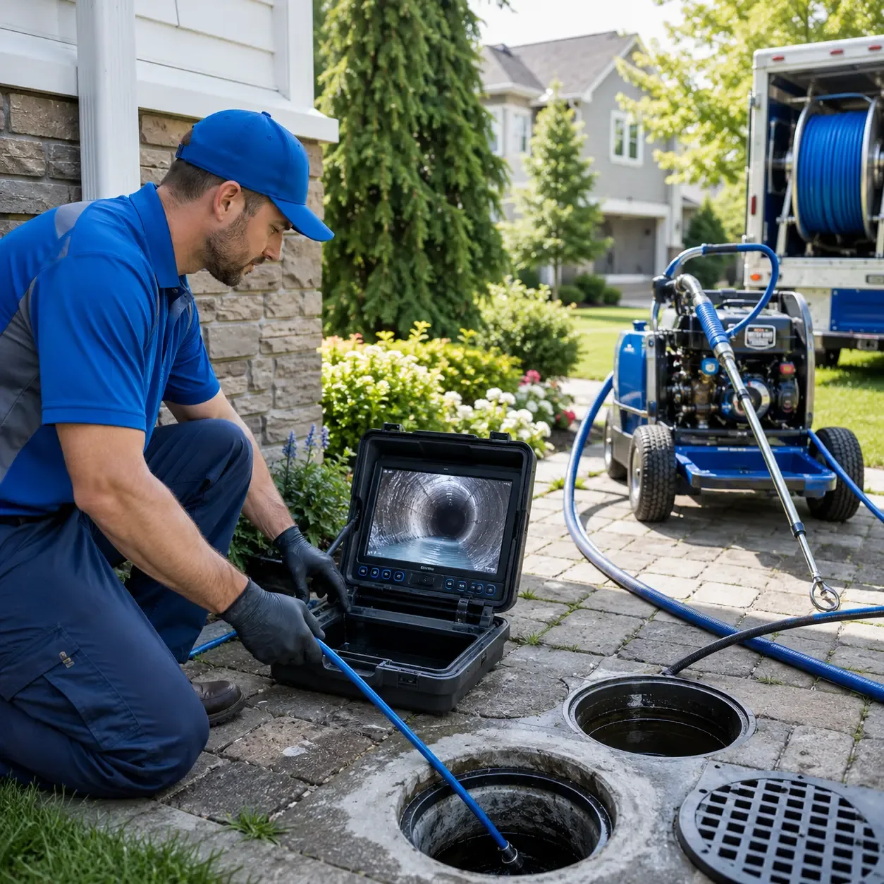 Outdoor drain cleaning professionals serving Hermansville, MI